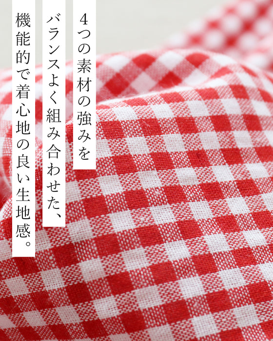 【S～3L対応】〈全2色〉定番のチェック柄を、大人らしく上品に ワンピース