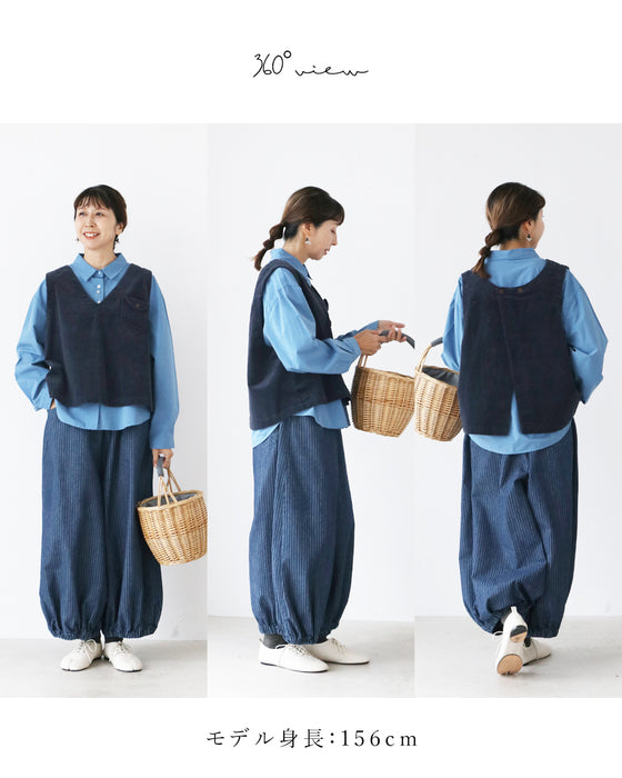 前も後ろも惹きつける ほっこり温かベスト