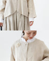 (Beige) Occasion 2-piece set [+Free brooch]