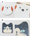 【ファッション雑貨・小物】〈全4種〉あいくるしい動物たちのビーズコースター