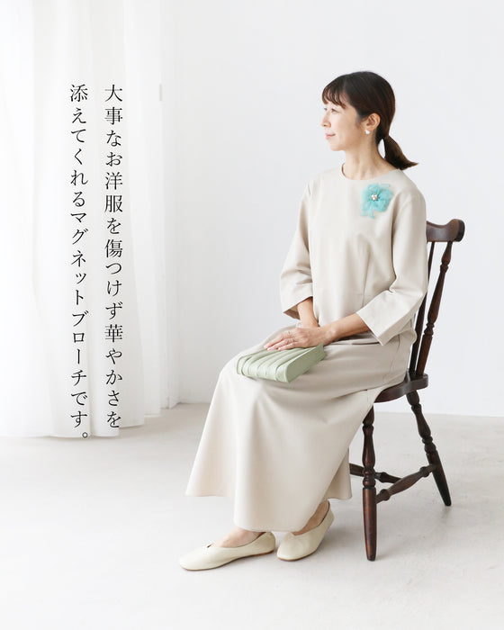 〈全4種〉傷なく華やかマグネットブローチ