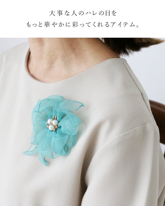 〈全4種〉傷なく華やかマグネットブローチ