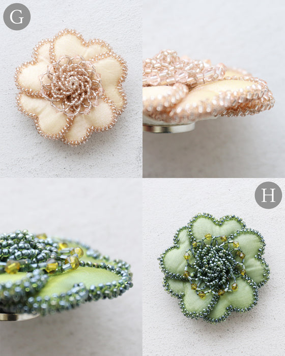 〈全4種〉傷なく華やかマグネットブローチ