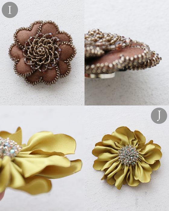 〈全4種〉傷なく華やかマグネットブローチ