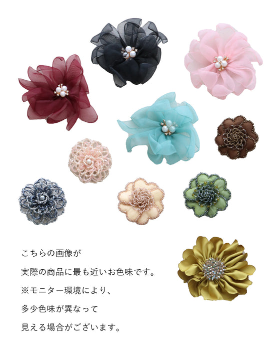 〈全4種〉傷なく華やかマグネットブローチ