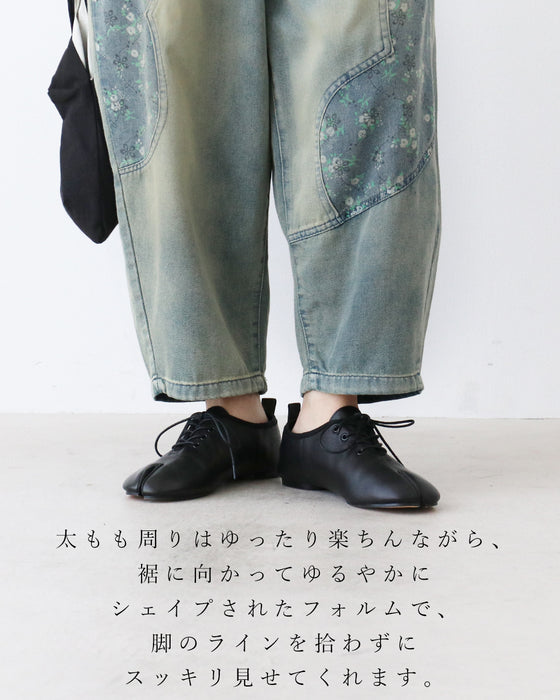 【S～3L対応】SundaySADACHAN 凛とする。低身長の白×デニムコーデセット