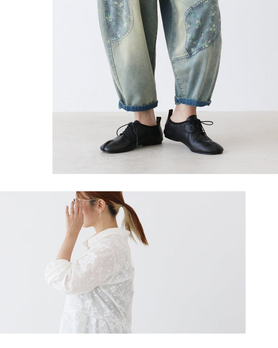 【S～3L対応】SundaySADACHAN 凛とする。低身長の白×デニムコーデセット