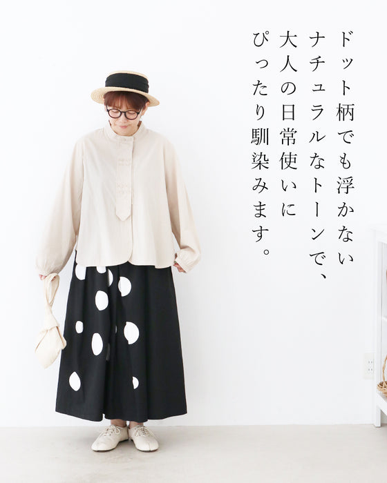 【S～4L対応】Sunday 服すき子 黒で引き締めて、ドットで華やぐ。モードフェミニンコーデセット