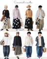 【S～4L対応】Sunday 服すき子 黒で引き締めて、ドットで華やぐ。モードフェミニンコーデセット