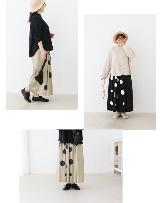 【S～4L対応】Sunday 服すき子 黒で引き締めて、ドットで華やぐ。モードフェミニンコーデセット