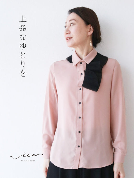 【セール商品返品交換不可】上品なゆとりをブラウスゆったり