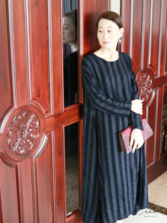 【セール商品返品交換不可】ボルドーのエレガントバッグワンピース ゆったり