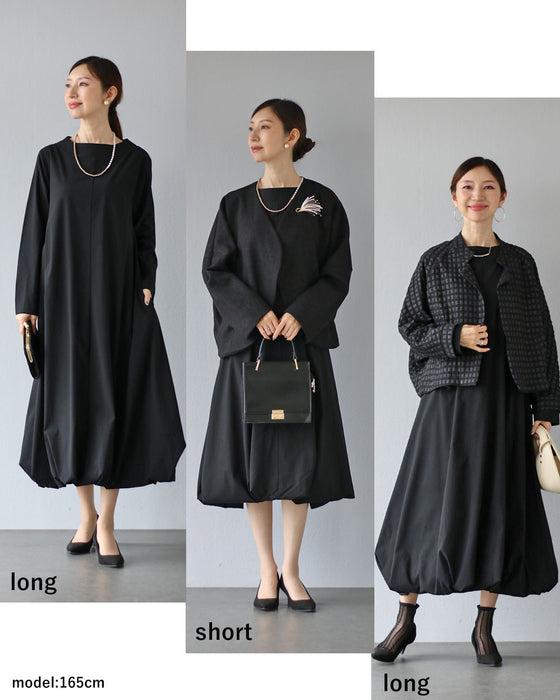 original シック。黒のバルーンワンピース