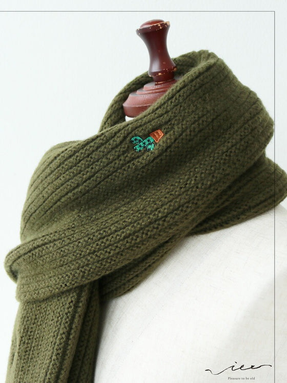 【セール商品返品交換不可】ほっこりサボテンマフラー