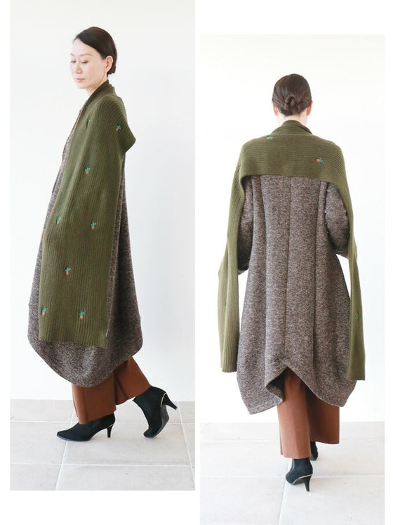 【セール商品返品交換不可】ほっこりサボテンマフラー