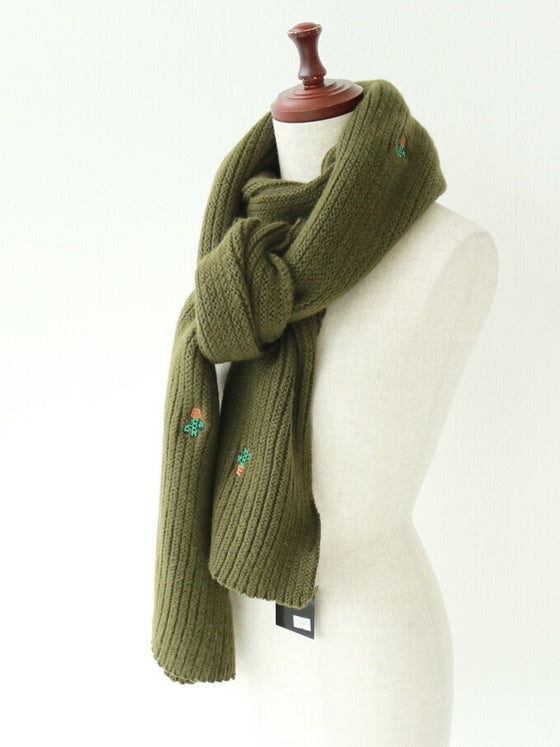 【セール商品返品交換不可】ほっこりサボテンマフラー