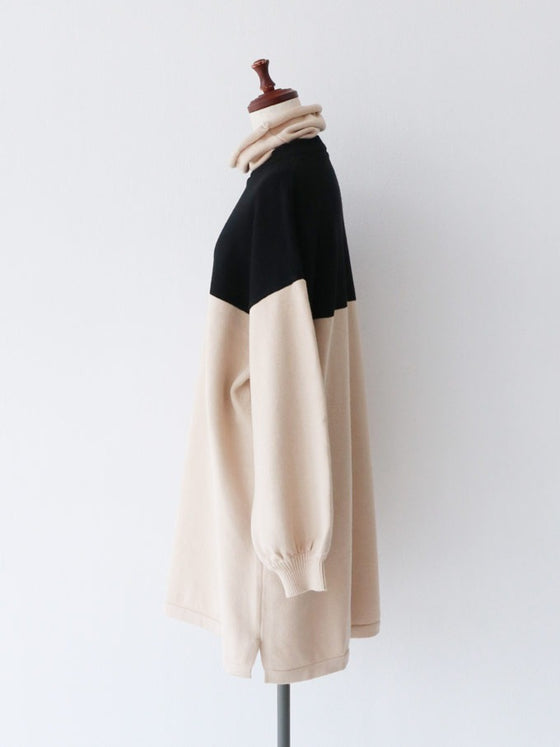 【セール商品返品交換不可】ふわっとタートルニットチュニック