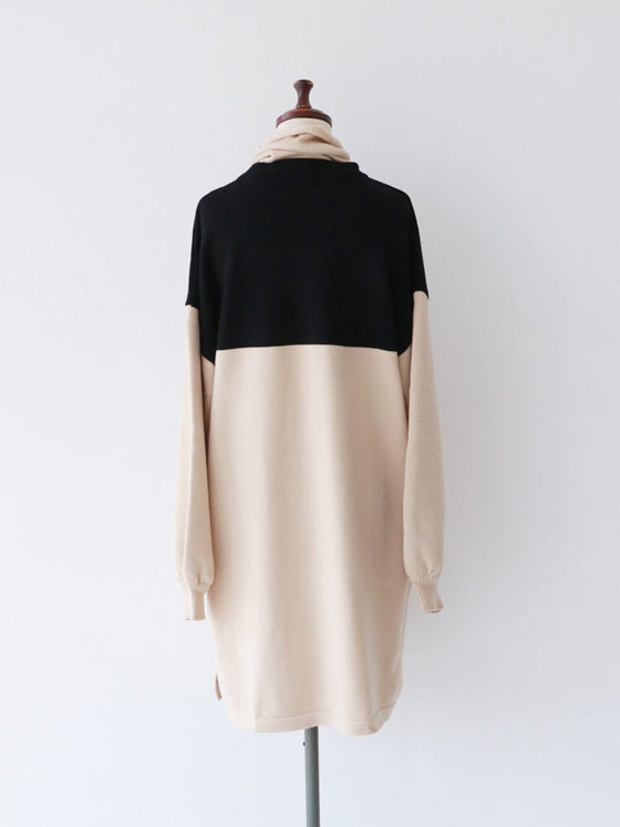 【セール商品返品交換不可】ふわっとタートルニットチュニック