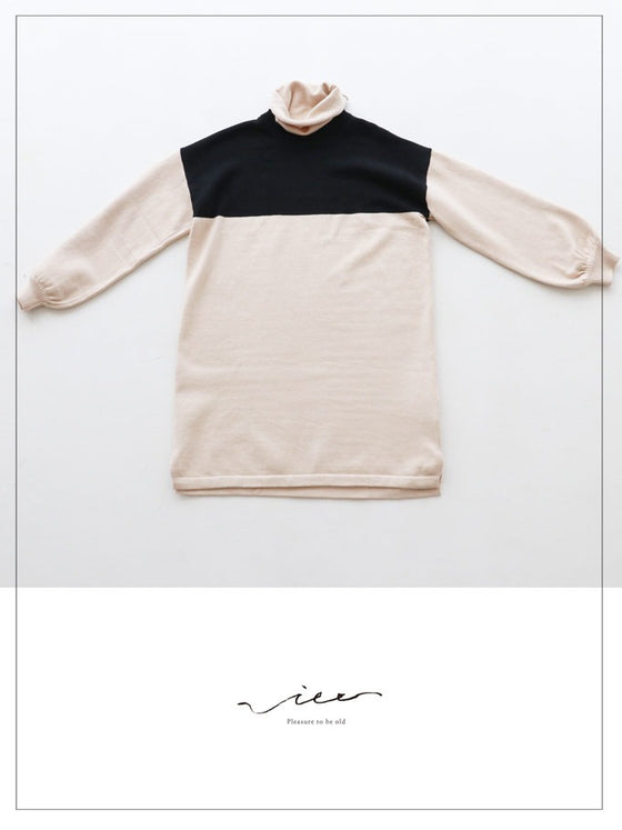 【セール商品返品交換不可】ふわっとタートルニットチュニック