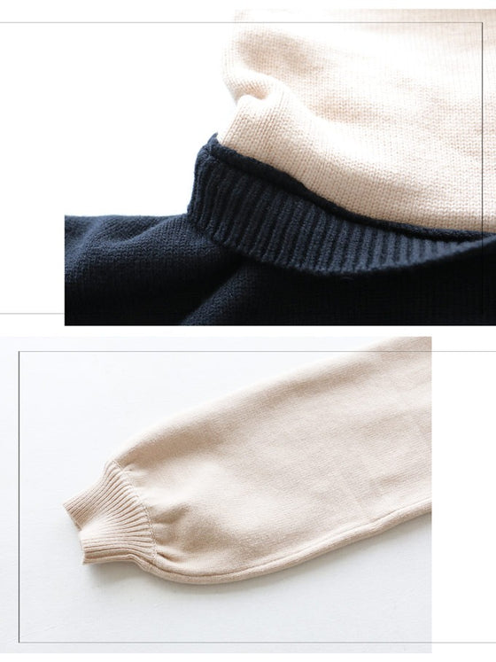 【セール商品返品交換不可】ふわっとタートルニットチュニック