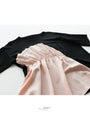 [Sale items cannot be returned or exchanged] Skillfully gathered top