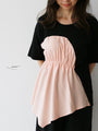 [Sale items cannot be returned or exchanged] Skillfully gathered top