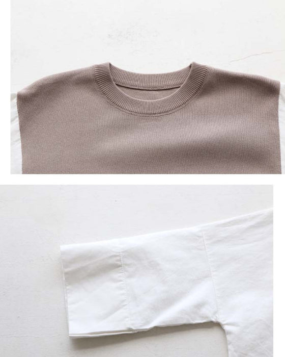 【セール商品返品交換不可】異素材で遊ぶオーバーサイズトップス