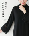 Tops with fluffy buds blooming on the sleeves