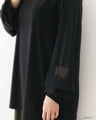 Tops with fluffy buds blooming on the sleeves