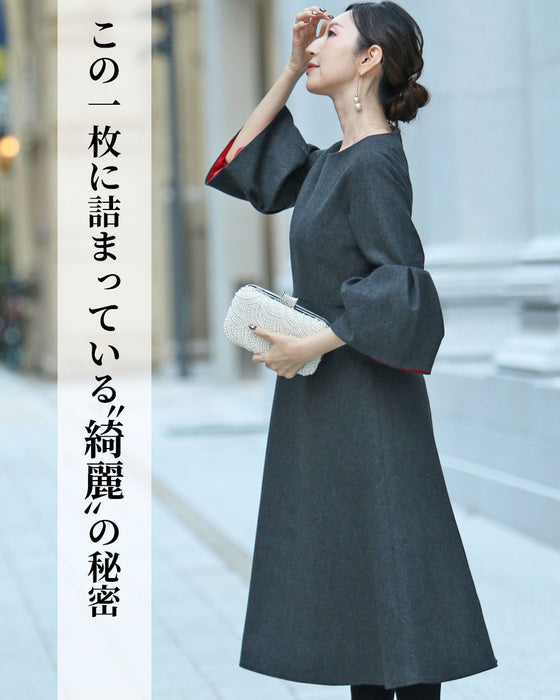 original 品良く映えるフレアワンピース