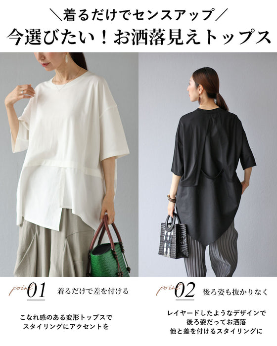 デザインに拘った異素材Tシャツ