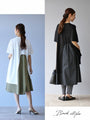 [Outlet/No returns or exchanges] A cool black dress that's not too elegant