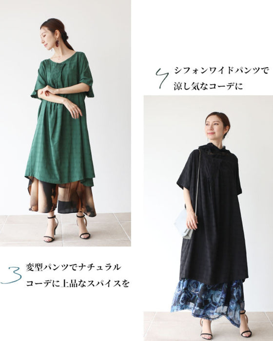 ナチュラルに心地よいチュニックワンピース
