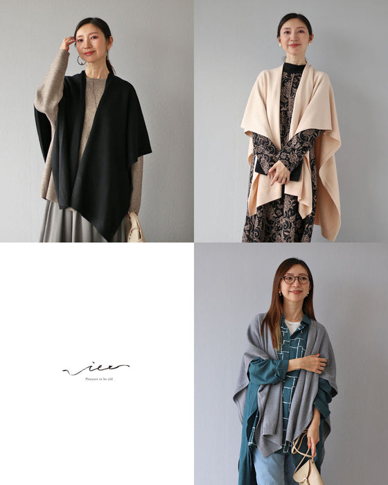 感動「落ちない」凹型ストール