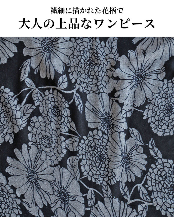 着れば華やぐリラクシー花ワンピース
