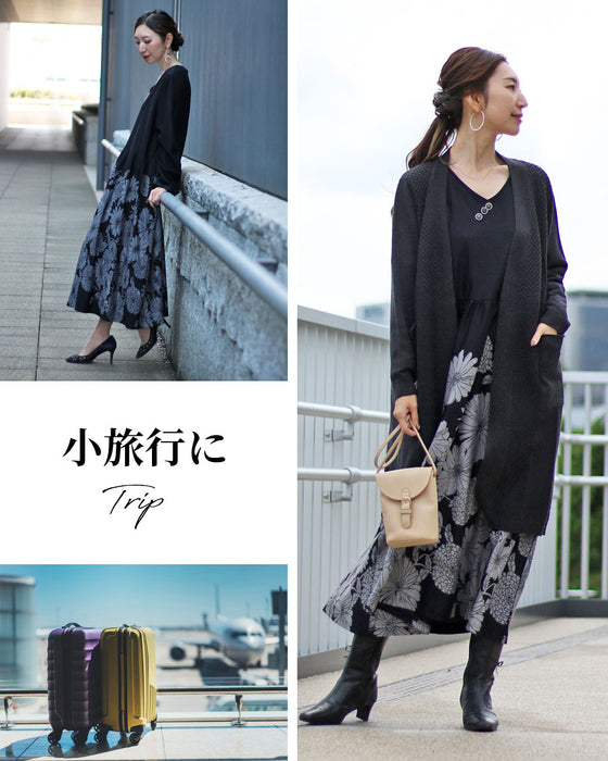 着れば華やぐリラクシー花ワンピース