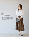 A natural and relaxed-looking washer-processed skirt