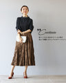 A natural and relaxed-looking washer-processed skirt