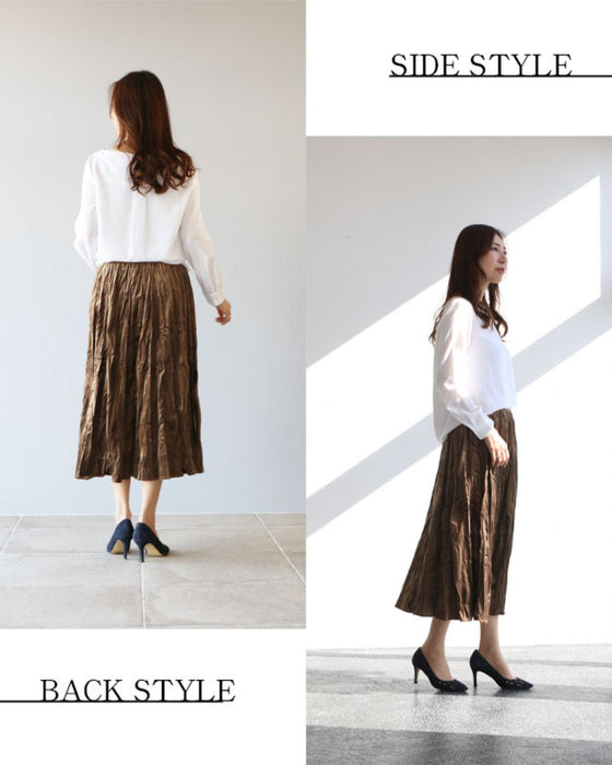 ナチュラル&リラックス感拘りのワッシャー加工スカート