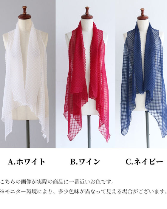 一枚あれば華やぐふんわりジレを纏う