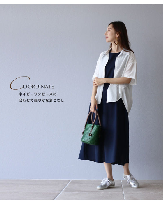 A shirt that looks great when tucked in to keep the silhouette