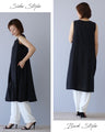 Soft black deformed beautiful tunic