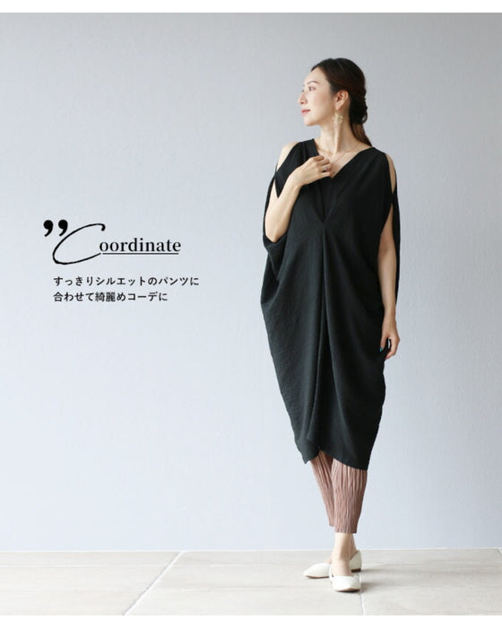 ヘルシーな肌見せ旬の大人かっこいいチュニック