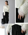 Layered beauty with lace and tulle sleeves
