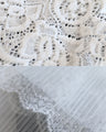 Layered beauty with lace and tulle sleeves