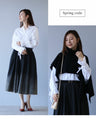 Gradient denim skirt for a sophisticated look