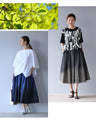 Gradient denim skirt for a sophisticated look