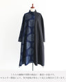 Outerwear made of different materials with striking dots