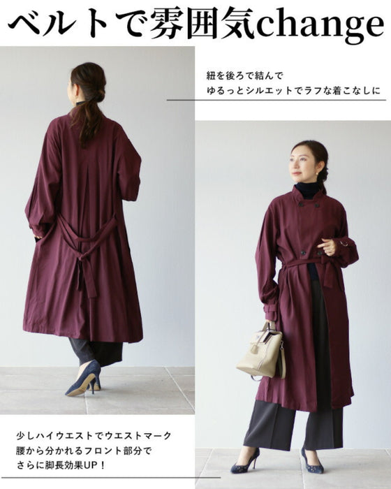 洗練されたシルエット大人ロングコート