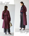 A sophisticated silhouette long coat for adults